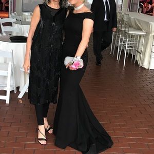 sherri hill off the shoulder dress